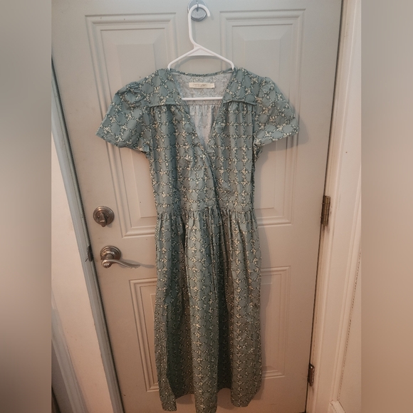 Christy Dawn Simple Dawn Dress in Sage Trellis - S - Picture 2 of 7